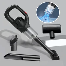 Handheld Vacuum Cleaner Cordless Air Duster with 3 Nozzles For Wet Dry Floor Car