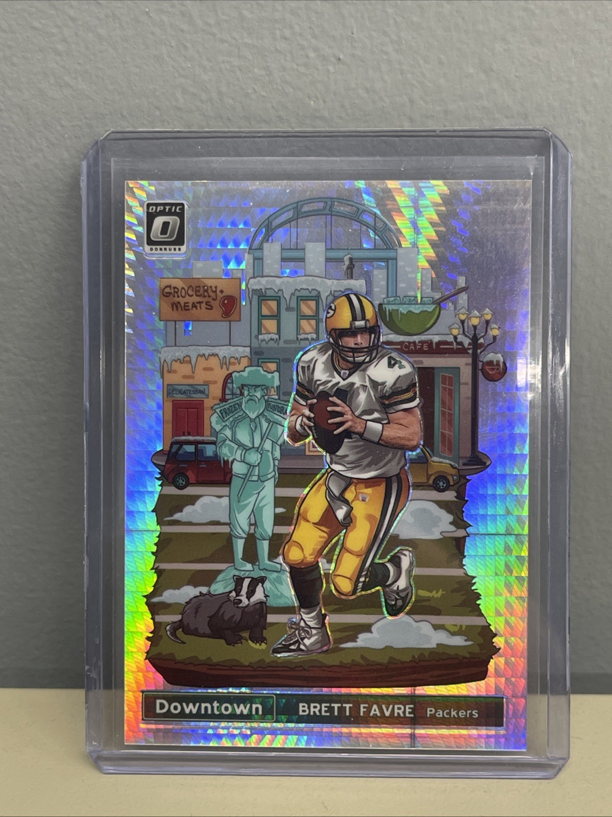 2019 Panini Donruss Optic Football Brett Favre Green Bay Packers Downtown