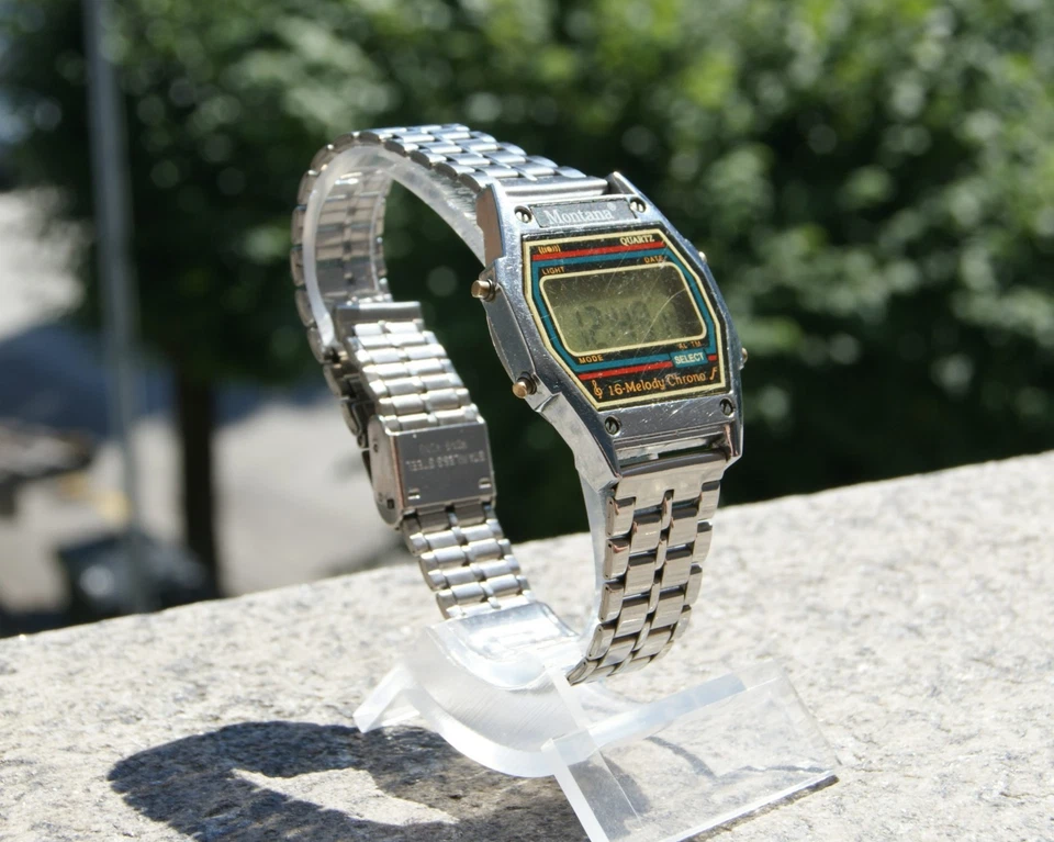 Reloj soviético vintage Montana cuarzo digital 16 melodías crono hecho en URSS años 90 Foto 4 de 4