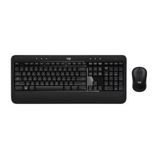 Logitech Advanced Wireless Keyboard and Mouse Combo Desktop - Black