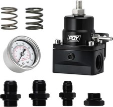 Adjustable Fuel Pressure Regulator Kit 3-70psi With An8 Feed Port And An6 Return