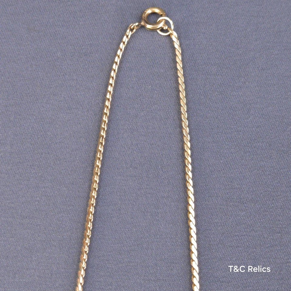 Vintage Van Dell 1/20 Oro 12k Relleno Ónix Collar Babero 3 Colgantes Ovalados 16"L Foto 3 de 4