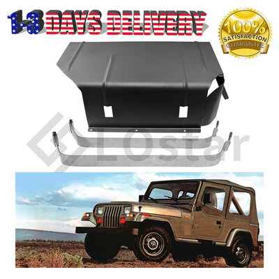 #ad #ad Fuel Tank Strap amp; Gas Tank Skid Plate For 87 95 Jeep Wrangler YJ 20 Gallons Tank $108.70