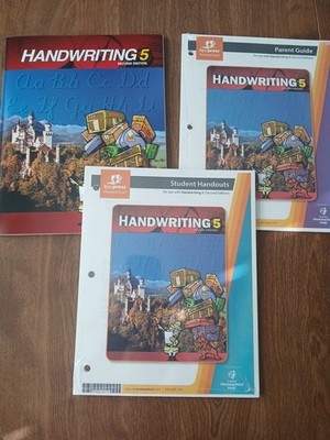 BJU Press Handwriting 5 Workbook Plus Handouts BRAND NEW 2nd Edition Fifth Grade
