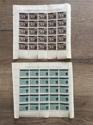 Feuille de Timbre série Los Borrachos Velazquez1941 neuve avec gomme - Photo 1/4