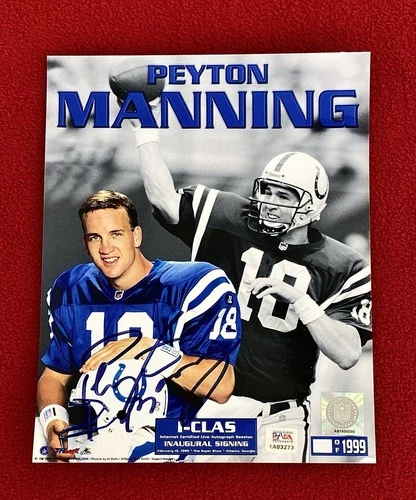 Peyton Manning Signed 8x10 Photo PSA/DNA Colts HOF NFL QB