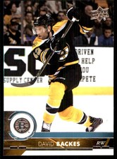 David Backes 2017-18 Upper Deck #15 Bruins NHL READ FREE SHIPPING AutographDen