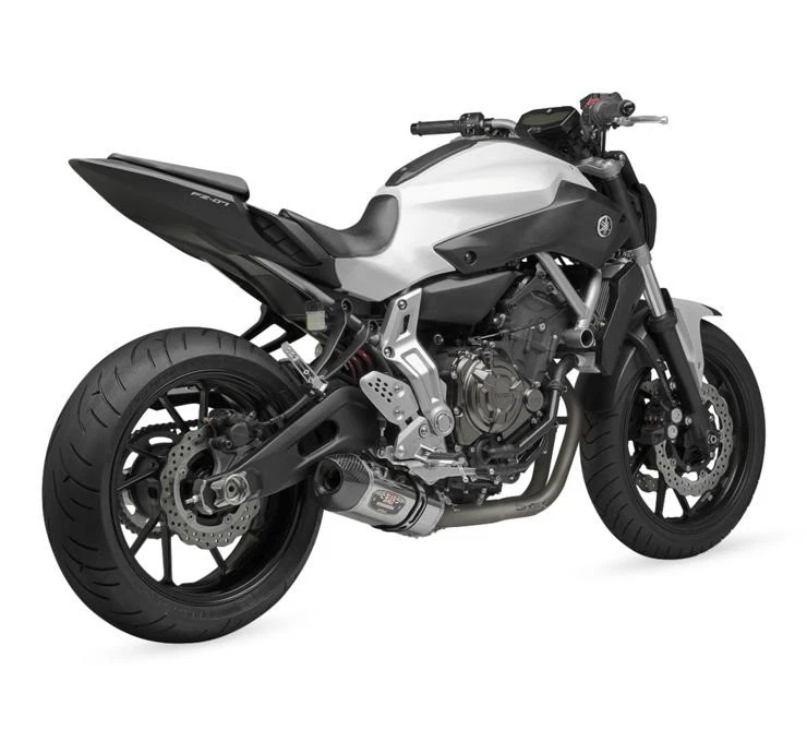 R77 Works S.S. Escape Completo Prata Compatível 15-21 FZ-07 MT-07 XSR700 13700AJ520 - Imagem 2 de 4