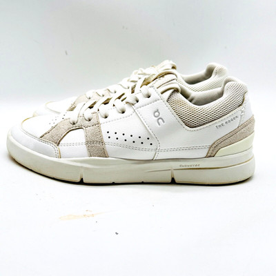 Oncloud The Roger Womens 7.5 White Tan Running Shoes Sneakers Clubhouse Trainers
