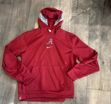 Nike Alabama Crimson Tide Hoodie Men's Medium Red Dri-Fit Training Sweatshirt M