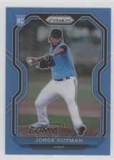 2021 Panini Prizm Carolina Blue Prizm Jorge Guzman #27 09j5