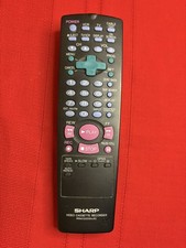 Sharp VCR remote RRMCZG0235AJSC Tested and working Black with multi color keys