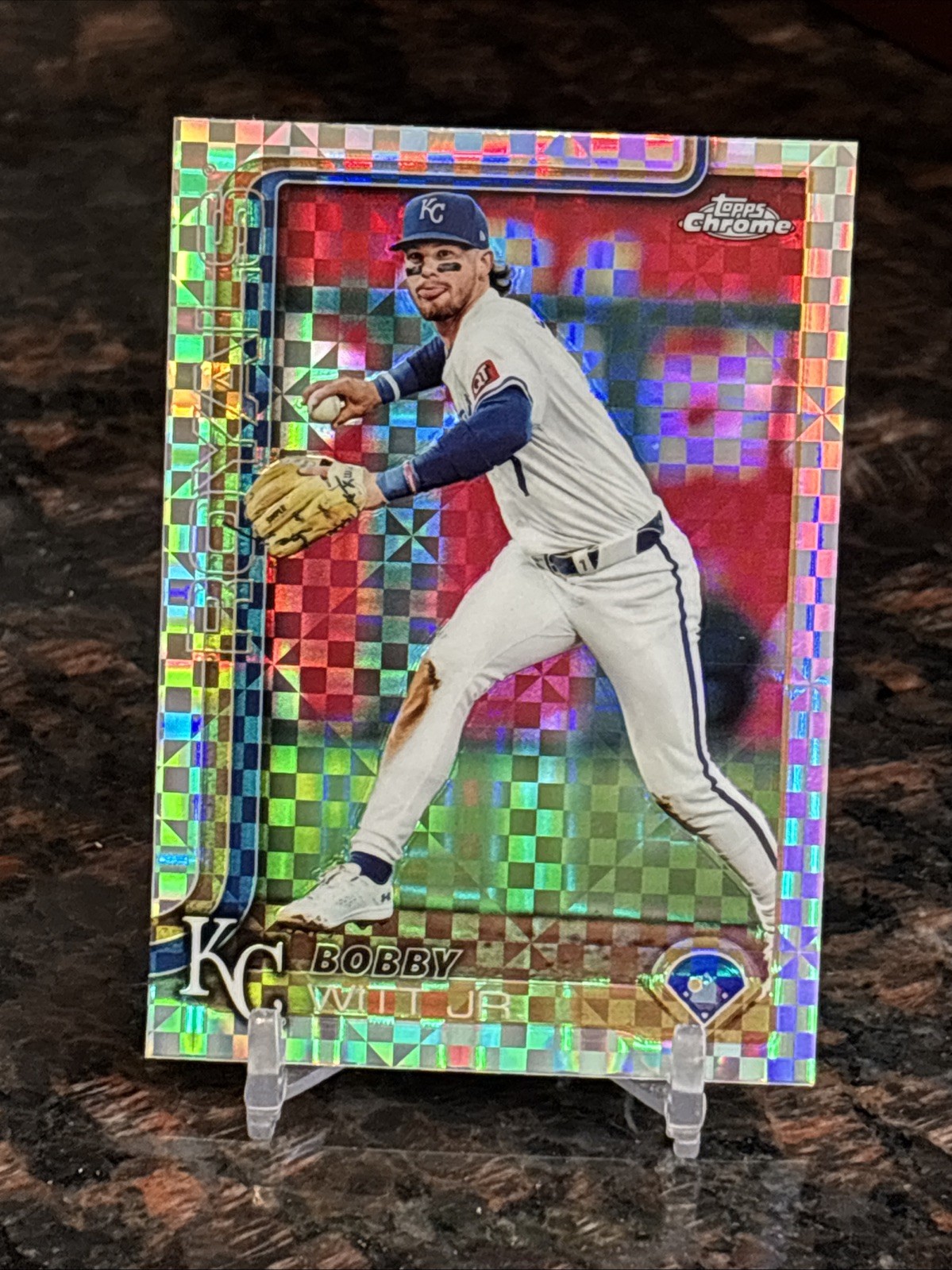 2025 Topps Chrome Bobby Witt Jr. #93 X-Fractor refractor kansas city royals