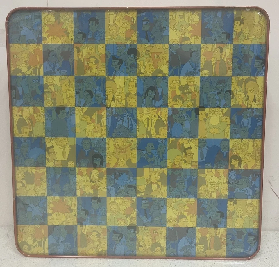 The Simpsons Chess Set in Tin Collector's Box 32 Pieces Split Board Please Read - Image 3 of 3