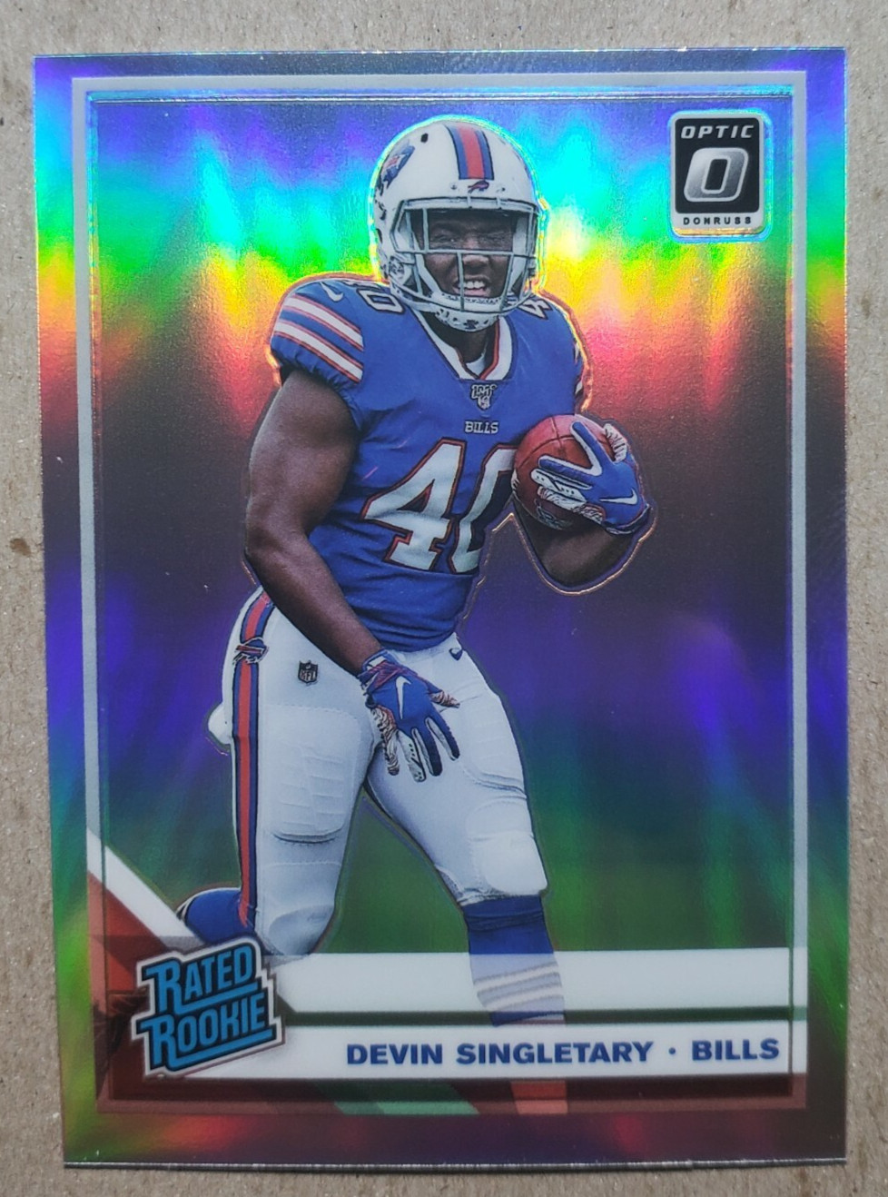 2019 Panini Optic Silver Prizm Devin Singletary Rookie #178 Buffalo Bills RC
