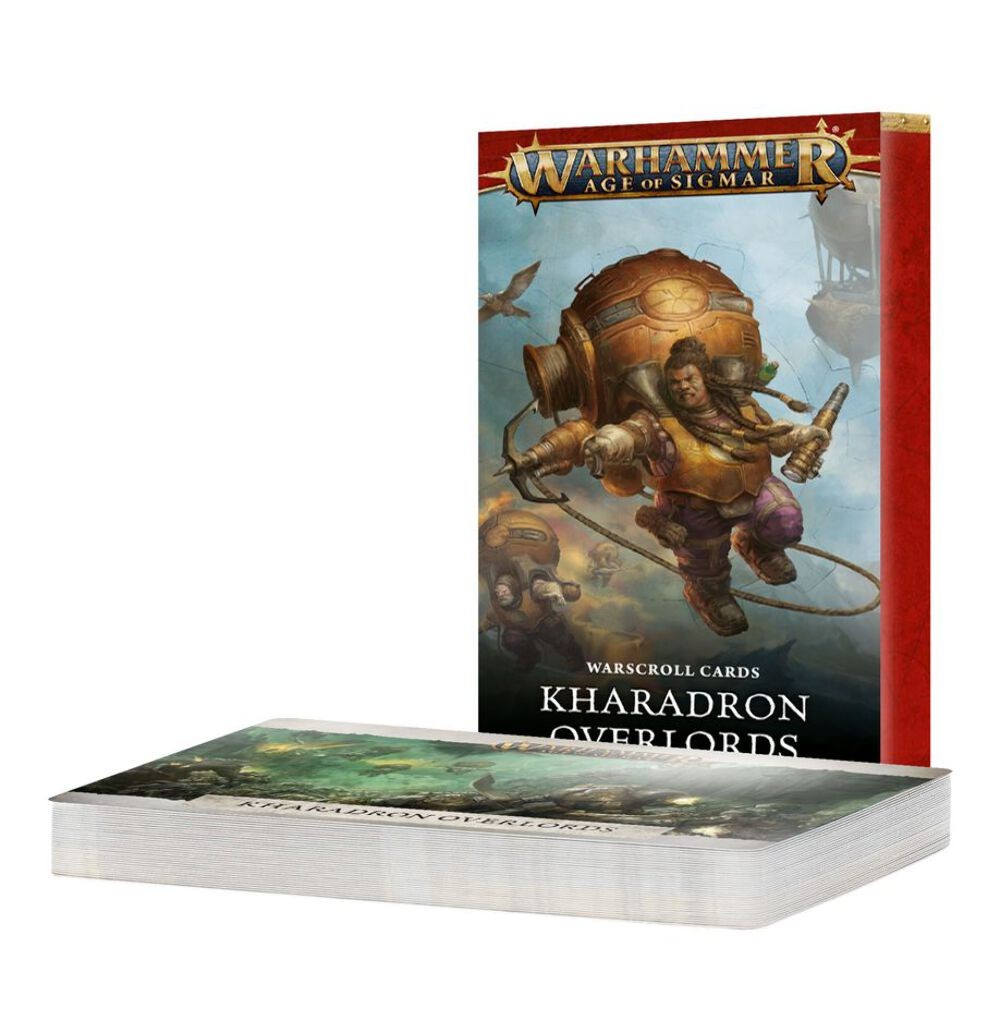 WARSCROLL CARDS: KHARADRON OVERLORDS (ENG) GAMES WORKSHOP 10% Off rrp