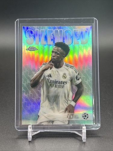 2025-26 Topps Chrome UEFA Club Competitions #SHH-8 Vini Jr Silenced Refractor