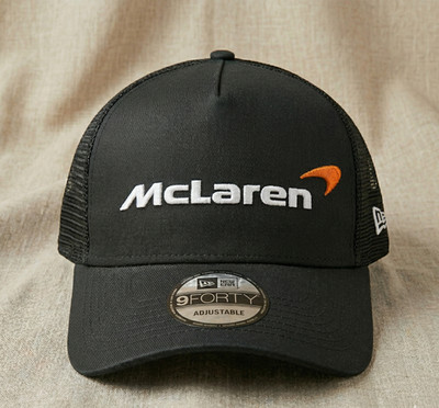 Vintage McLaren F| Team 9FORTY Trucker Hat Black Mesh Back Adjustable Cap