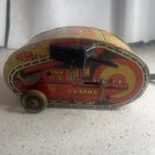 Vintage 1930's  Marx Toys Turnover Tank No 3 Tin Wind Up  World War 1 Tank READ!