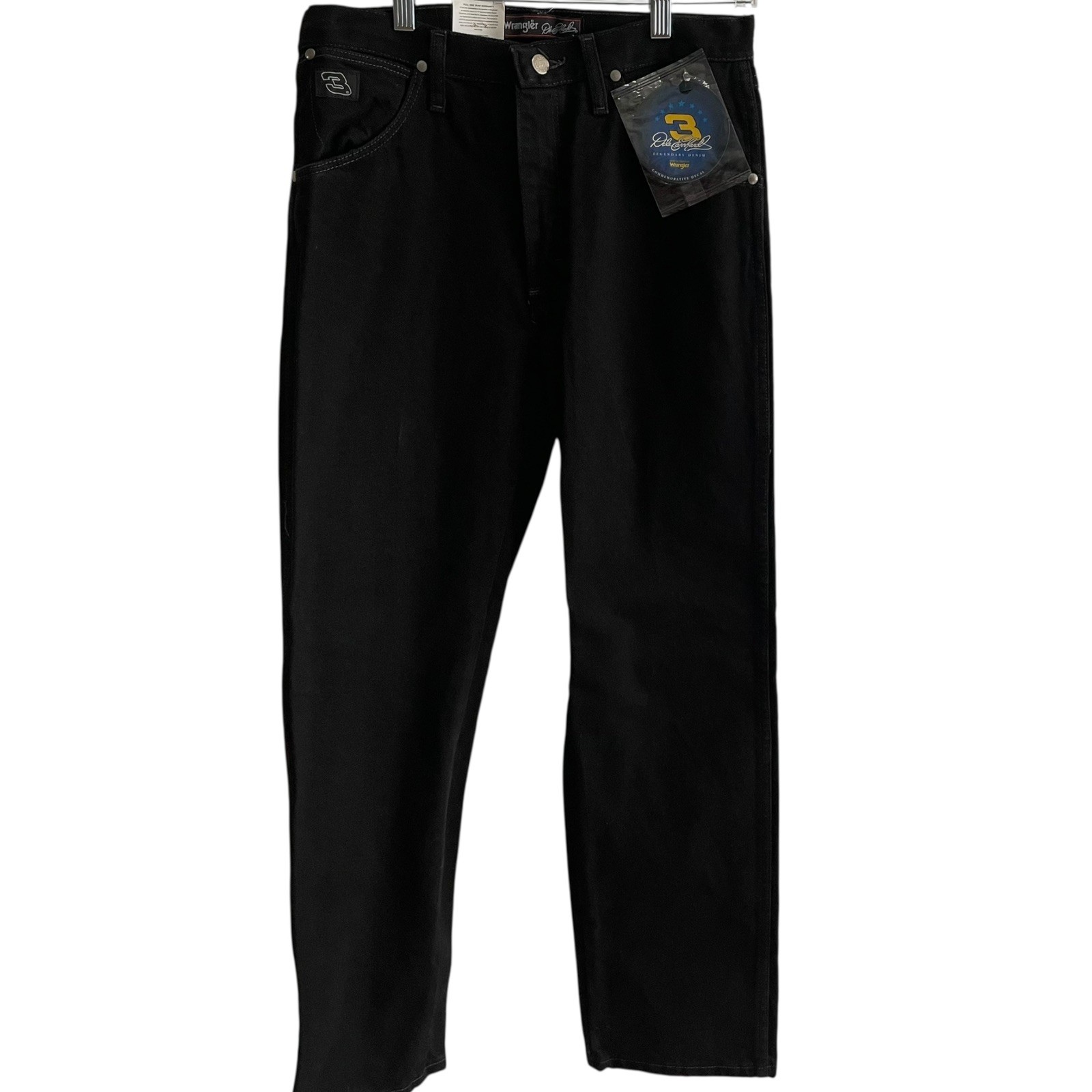 Wrangler Dale Earnhardt #3 Jeans Mens 31x30 Black Legendary VTG Denim NASCAR NWT