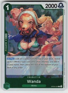 Wanda OP08-034 Rare Two Legends One Piece Card Game