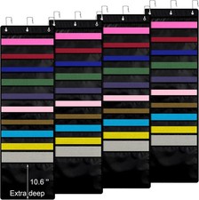 4 Pcs 10 Pockets Paper Storage Organizer 12 x 12 Inch Vinyl Roll Holder