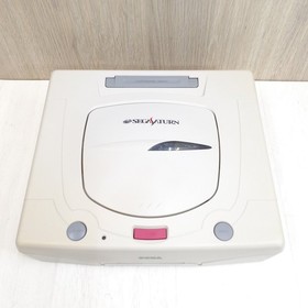 Sega Saturn console Japan white bundle with 3 games & memory NTSC-J tested