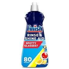 Finish Dishwasher Rinse Aid Lemon Rinse & Shine Cleaner 400ml Ultimate Clean &