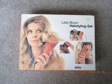 RETRO VINTAGE 1970's Braun AG Hair Dryer Type 4 423  Boxed with Accessories