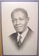 Black Americana Photo Elegant Man Named Dated 1943