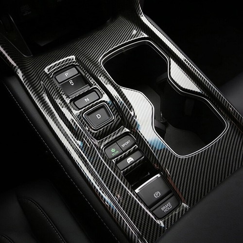 For Honda Accord 2018-22 Carbon Fiber Interior Gear Shift Panel Frame Cover Trim - Picture 4 of 15