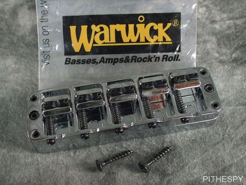 全新 Warwick Chrome 5 弦贝斯桥尾饰 拇指 Corvette Streamer Katana — 第 2/3 张图片