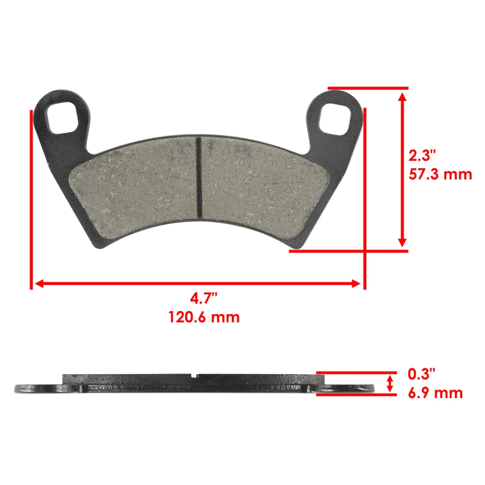 Caltric Front and Rear Brake Pads for Polaris RZR 4 XP 900 2012 2013 / 2205949 - Image 2 of 4