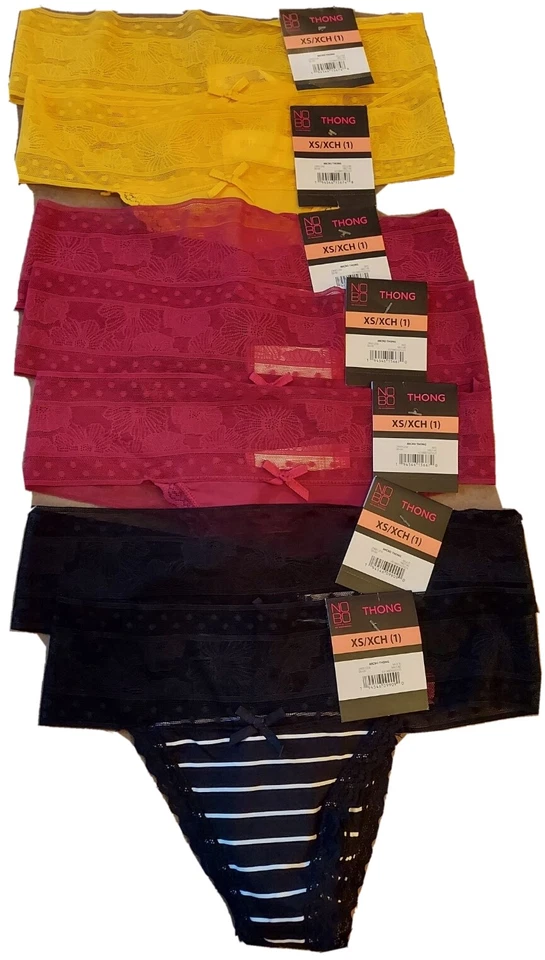 No Boundaries NOBO Microfiber Thong Panties Underwear Size XS/S/M/L/XL/2XL/3XL - Image 2 of 4