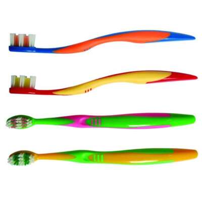 Oraline Junior Toothbrush Stage 4, 32 Tuft Soft, 2 Color Handle