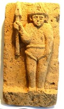 Scultura IN Pietra Vulcanica - Java - Lava Stone Intagliato Statuetta