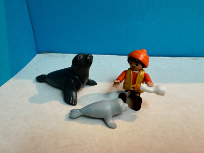 EKA26 - Playmobil 4660 Seehund Heuler Fütterung  - zu Zoo Tierpark - sehr gut