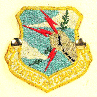 USAF US Air Force Strategic Air Command SAC Full Color Insignia Badge Patch 