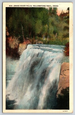 Snake River Falls, Yellowstone Trail, Idaho Postcard LC0149