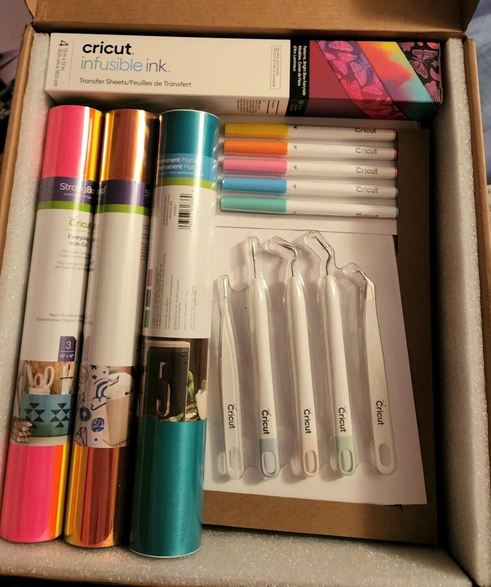 Cricut Brights Box of Supplies/Materials. NO CUTIE!