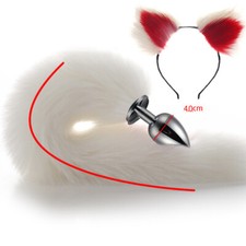 Sexy Fox Fur Butt Anal Tail Plug Plush Funny Romance Game Cosplay Toy Adult Lady