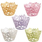 25/50/100 Laser Cut Cupcake Wrapper Liner Butterfly Paper Baking Cup Muffin UK