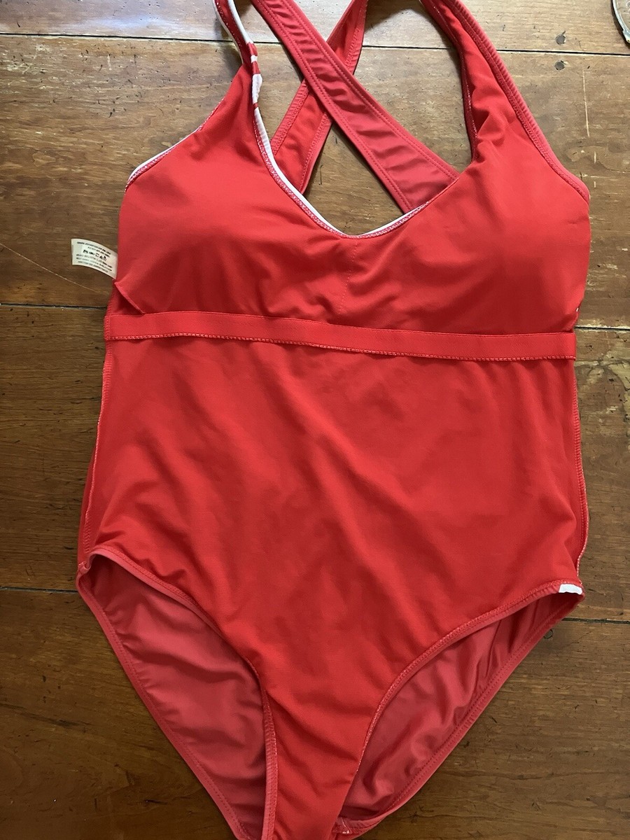 Vintage Marilyn Monroe Swimsuit One Piece Racing Red XL