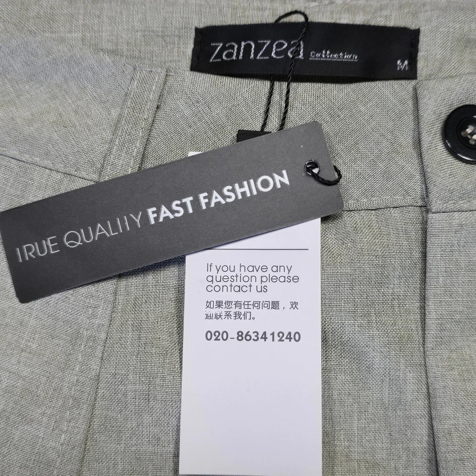 Pantalones Zanzea Marrón Ligeros Anchos Pierna Recta Y2k Mamá NUEVO Mujeres Talla M Cremallera Foto 3 de 4