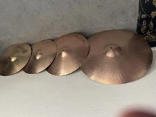 UFIP Kashian 1992 - Brass Cymbal Pack Ride, Crash and Hi Hats great shape!