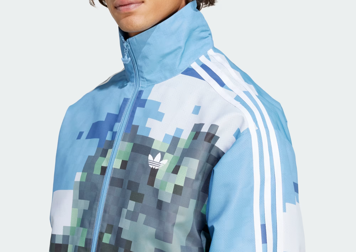 adidas Originals x Minecraft Track Top in Blue All Sizes