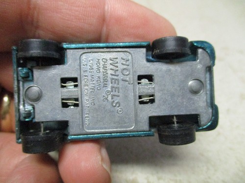 Original Hotwheels Vintage Redline Car Chaparral 2G Blue Aqua Turquoise VTG HK - Picture 7 of 7