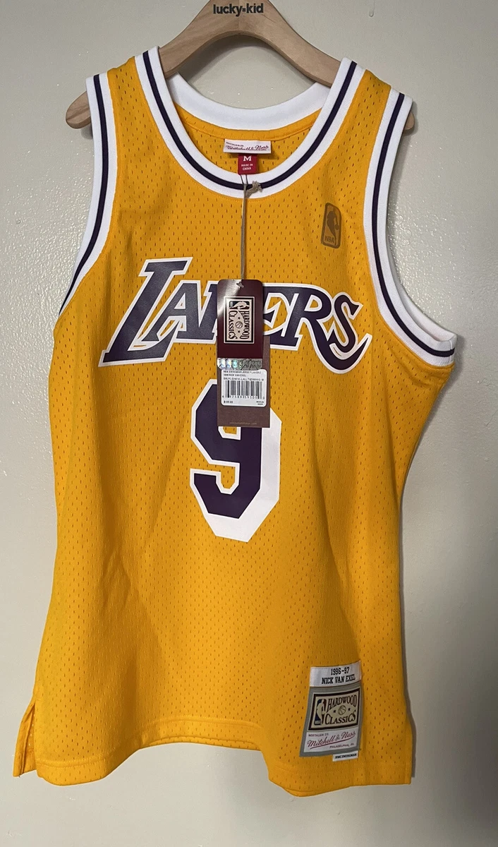 Men's Mitchell & Ness Nick Van Exel Purple Los Angeles Lakers