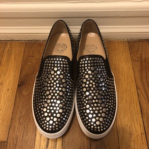 vince camuto black slip on sneakers