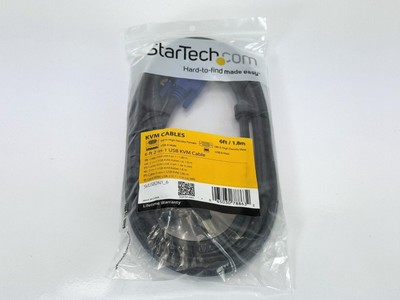 2 in 1 USB KVM Kabel 1,8m StarTech.com für KVM Switch USB A USB B VGA DB15 M F